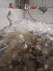 出售饭盒破碎料，奶茶杯破碎料，透明乳白都有