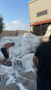 长期大量出售涤纶水丝，现货13米一车