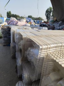 出售pet吸塑盒破碎料，现货60吨