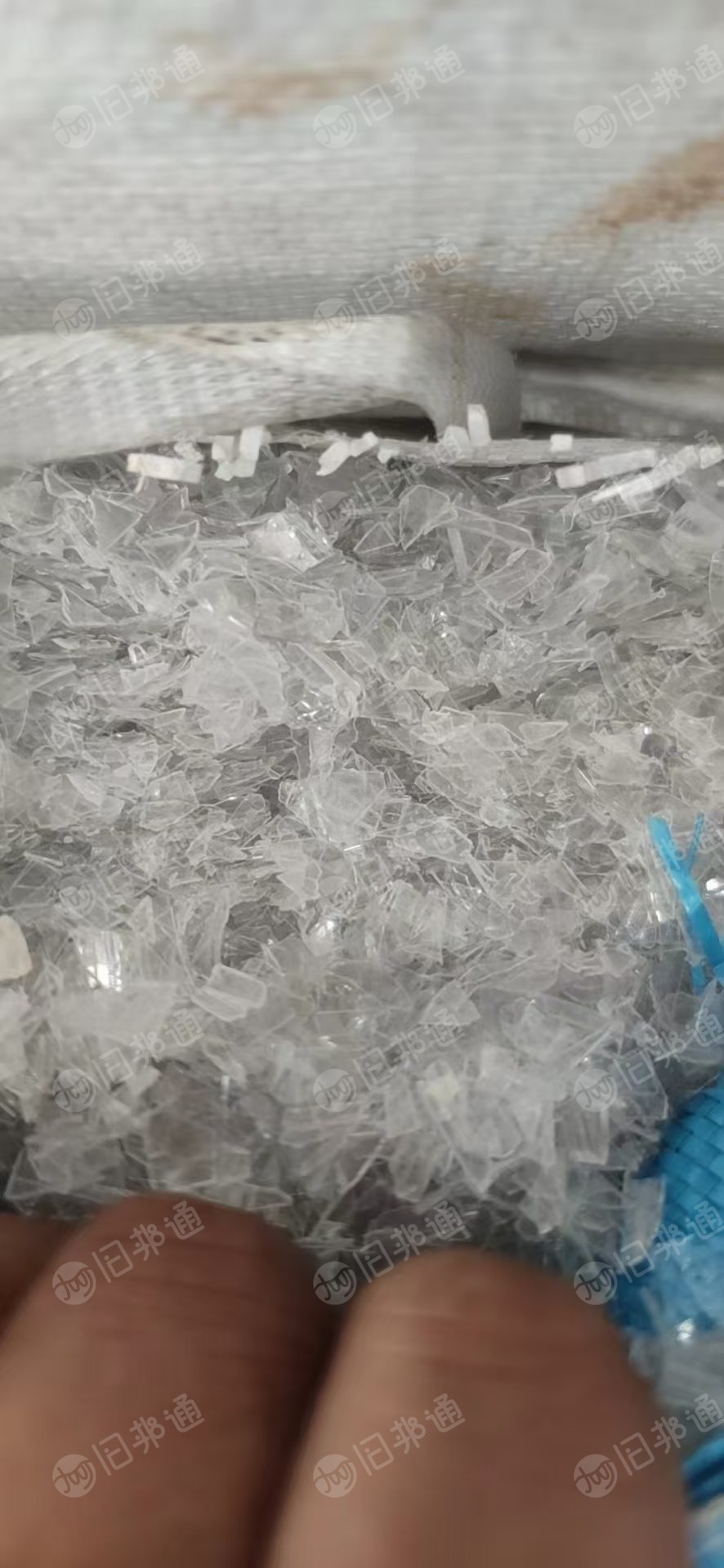 PET吸塑盒粉碎料,可拉片用