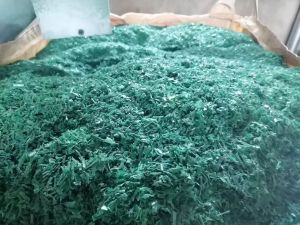 出售干粉PET打包带破碎料，现货30多吨