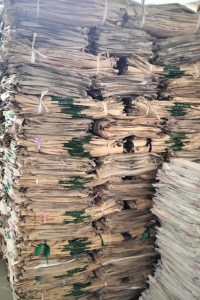 出售牛皮纸塑袋，用过一次，装25公斤塑料，五十个一捆