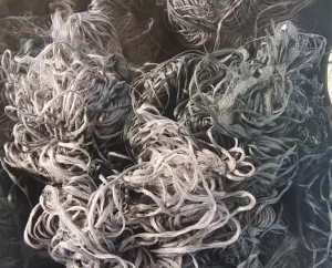 出售黑色丙纶废丝，丙纶废料，货在山东滨州