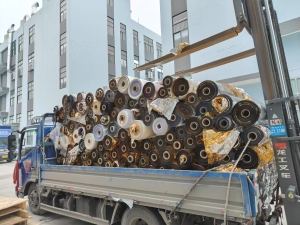 出售PET烫金膜打绳料，现货四五十吨