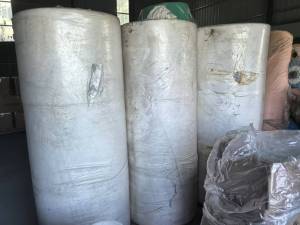 厂家库存清仓处理一批50g涤纶木桨库存无纺布，现货一吨多，厂在江苏南通