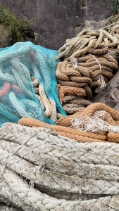 出售废旧缆绳，丙纶缆绳，现货有十几吨，货在浙江舟山