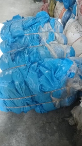 出售PE高压蓝膜,可干造,每月10吨