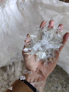 透明茶透pc破碎料