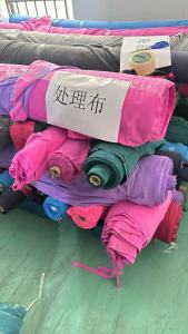 长期出售涤锦材质的双面磨毛布，库存布，库存面料，门幅1.5米，克重120，现货7吨左右