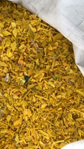 出售分色丙破碎料，现货7吨多