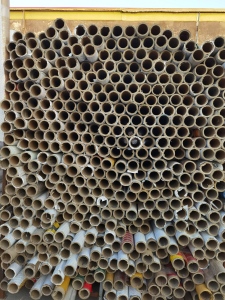 处理一批二手纸管，10个厚，1.28米长，货在山东潍坊