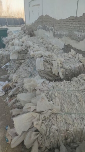 出售水洗PE菌菇袋膜废料，现货有30吨