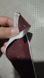 出售卫衣厂下来的涤棉复合布，涤棉开花料，带一层牛奶丝，现货12吨左右