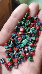 出售花料PP编织袋颗粒，过80目