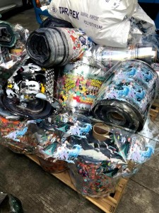 长期出售pet花膜打绳料，能做8个粗的绳子，现货20多吨