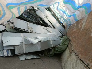 出售铝塑板撕下来的铝皮，现货几十吨