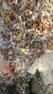 长期出售带金膜口杯纸边角料