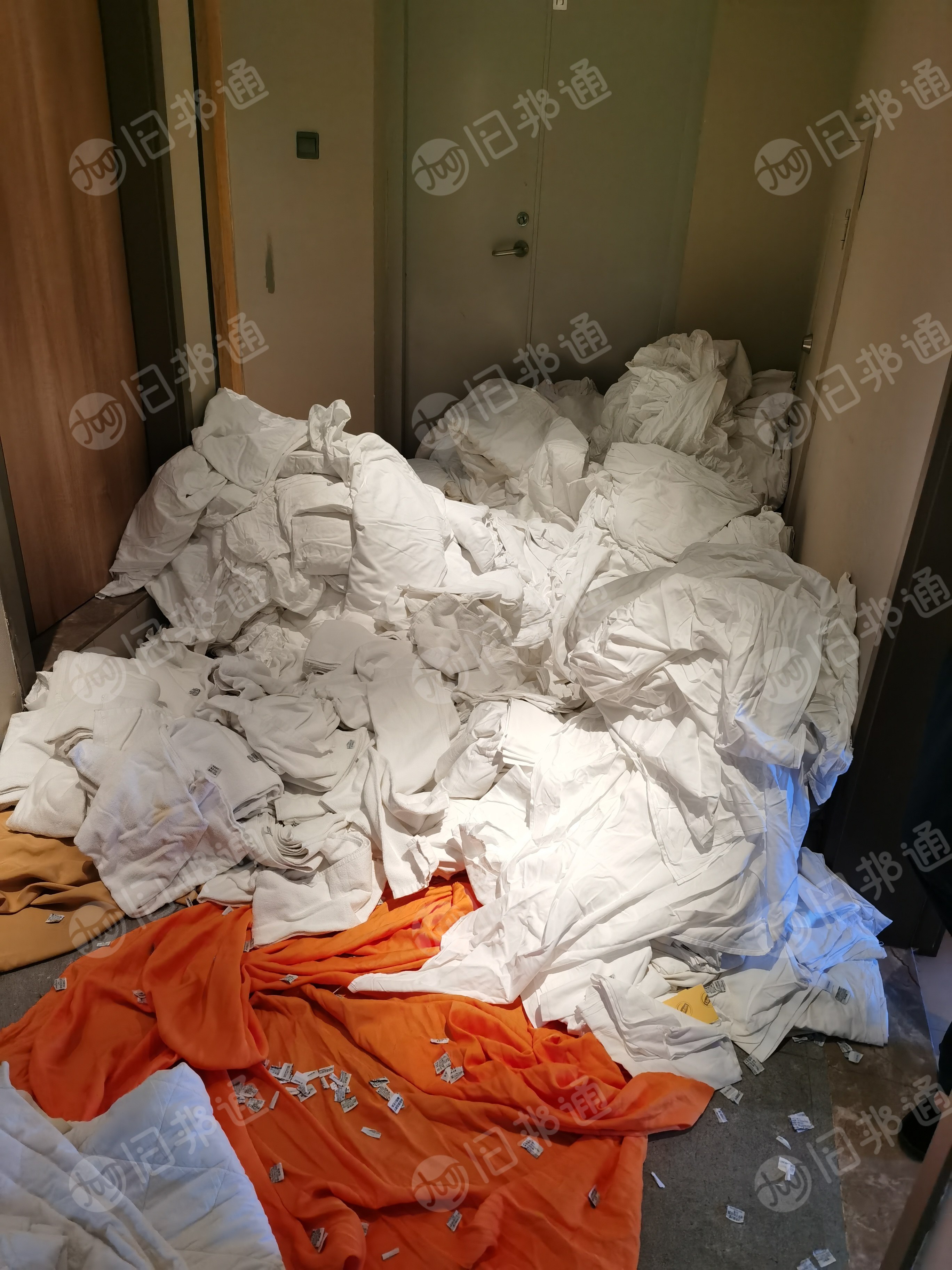 长期出售酒店布草床单被罩,都是纯棉的,现货七八吨,货在广西南宁