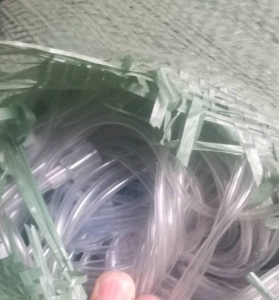 出售透明PVC软管废料，现货4.2吨