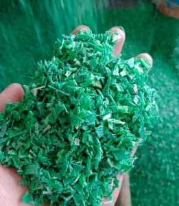 出售PET打包带破碎料，干粉的