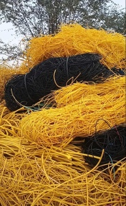 出售软质PVC电线皮废料，低烟无卤，月供百来吨