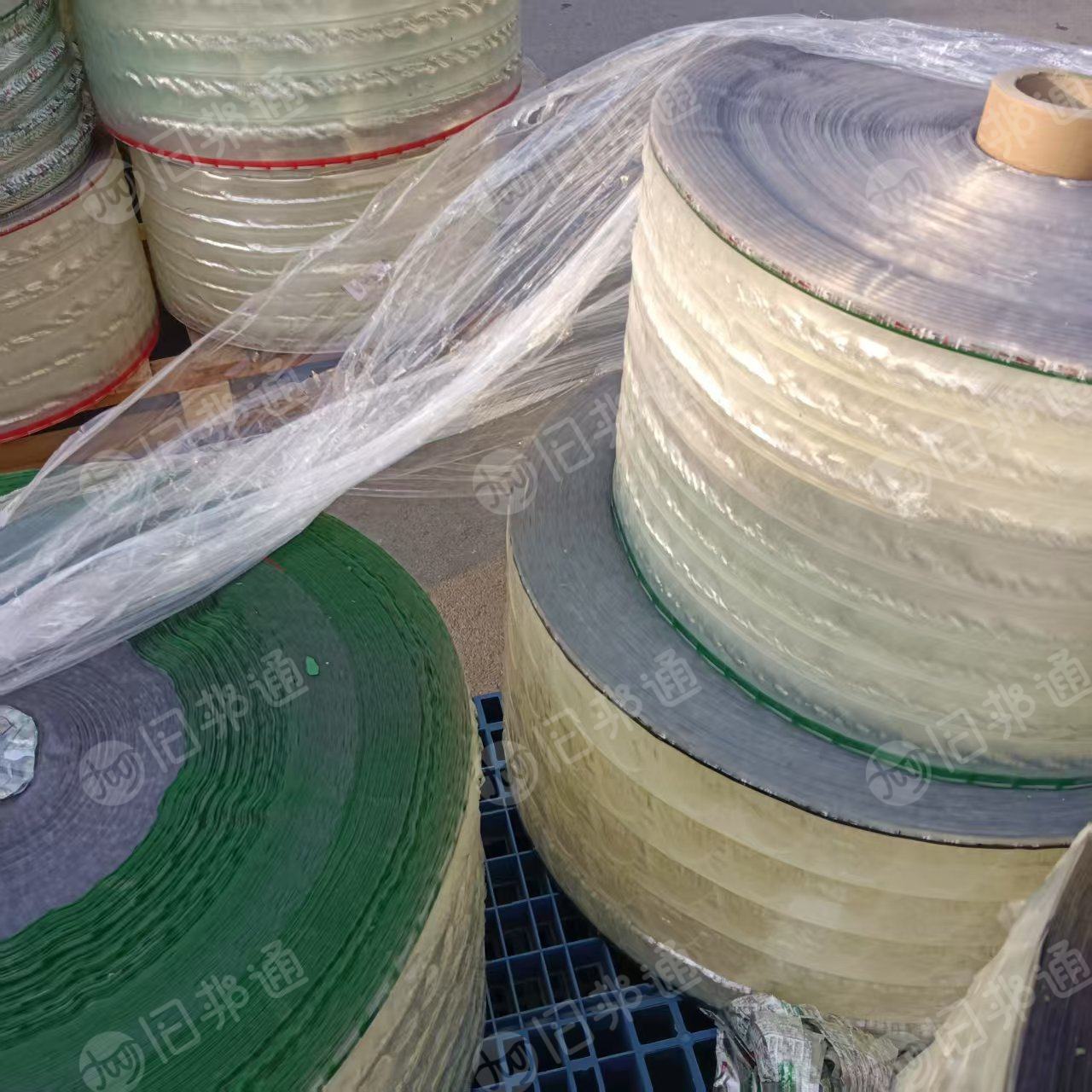 长期出售pp胶纸废料,两头带胶,中间透明,带油墨,现货够车