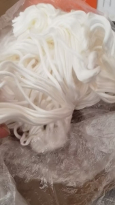 长期出售莱赛尔粗纱头,可以开花用,现货几吨,货在山东德州