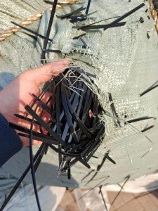 长期出售尼龙扎带废料，黑色双6