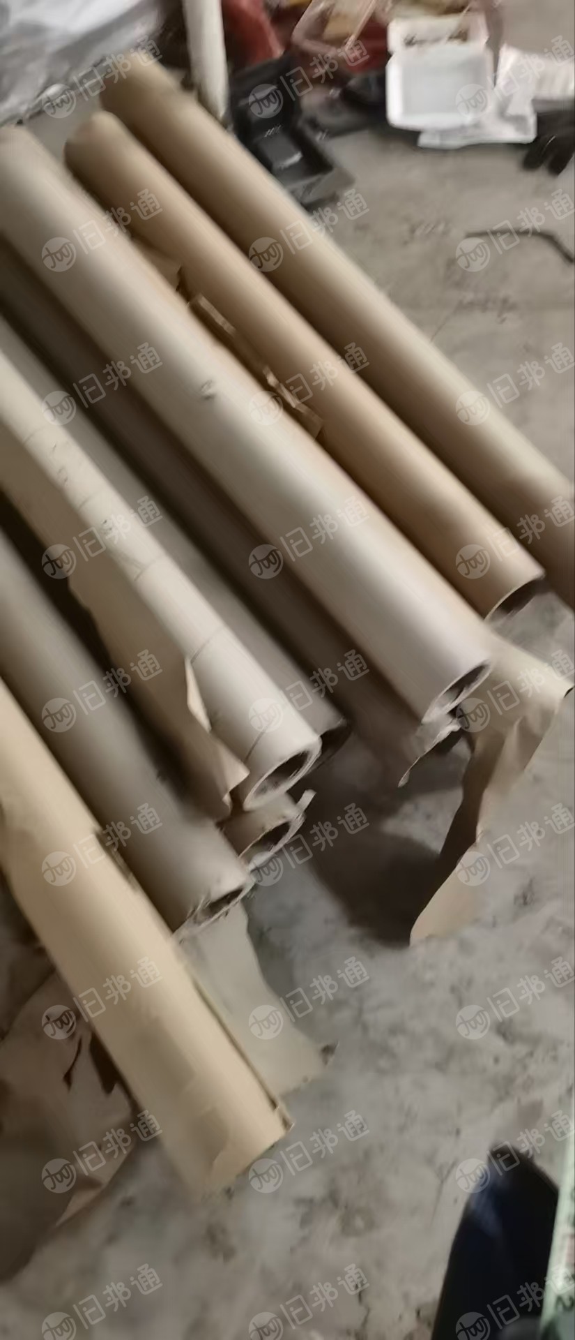 长期出售纸板厂下来纸管，内径8cm，厚度1.0cm，长度95-220cm