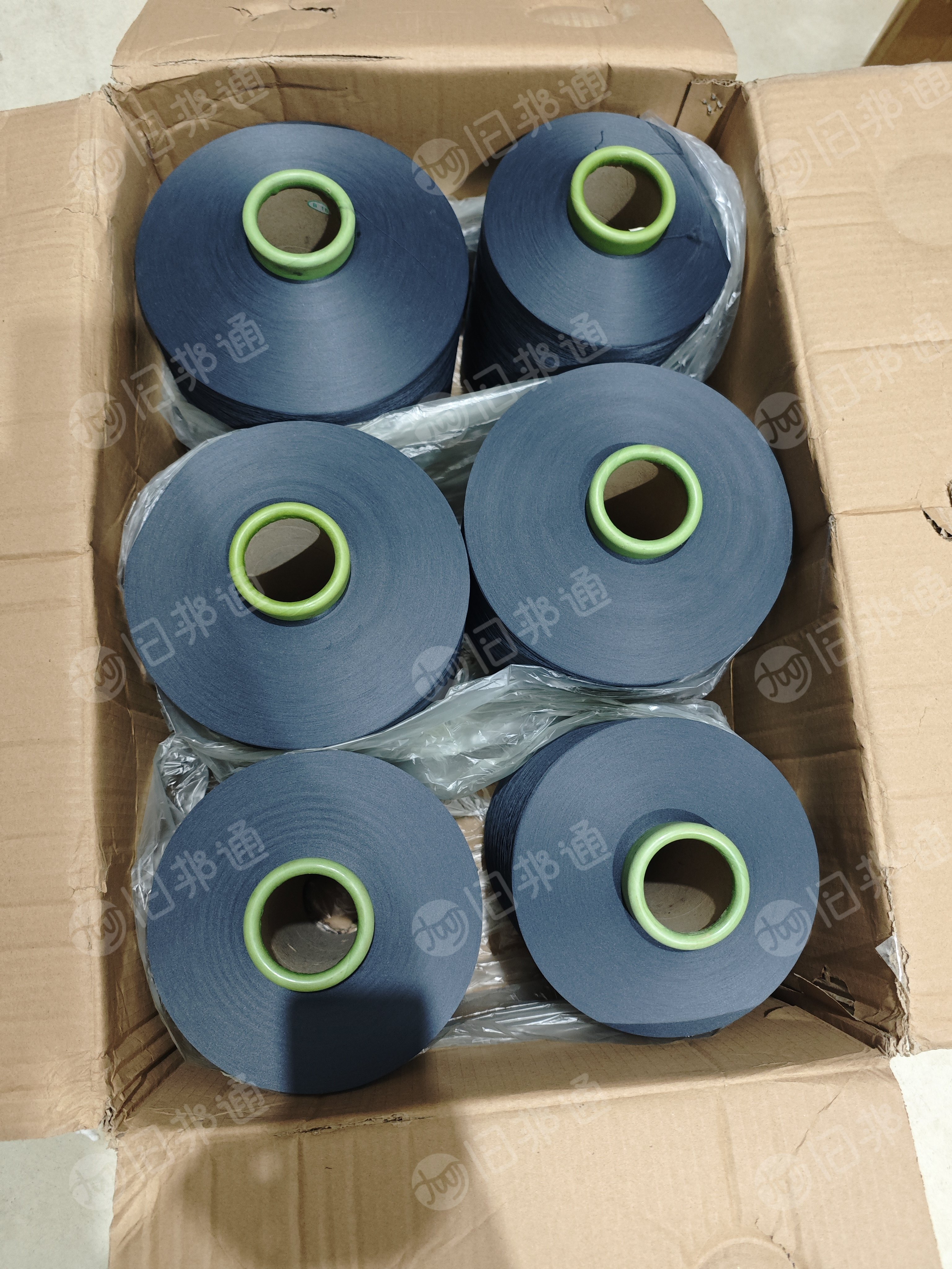 出售50D蓝灰色低弹无网,低弹丝,涤纶丝,涤纶纱线,现货13吨左右