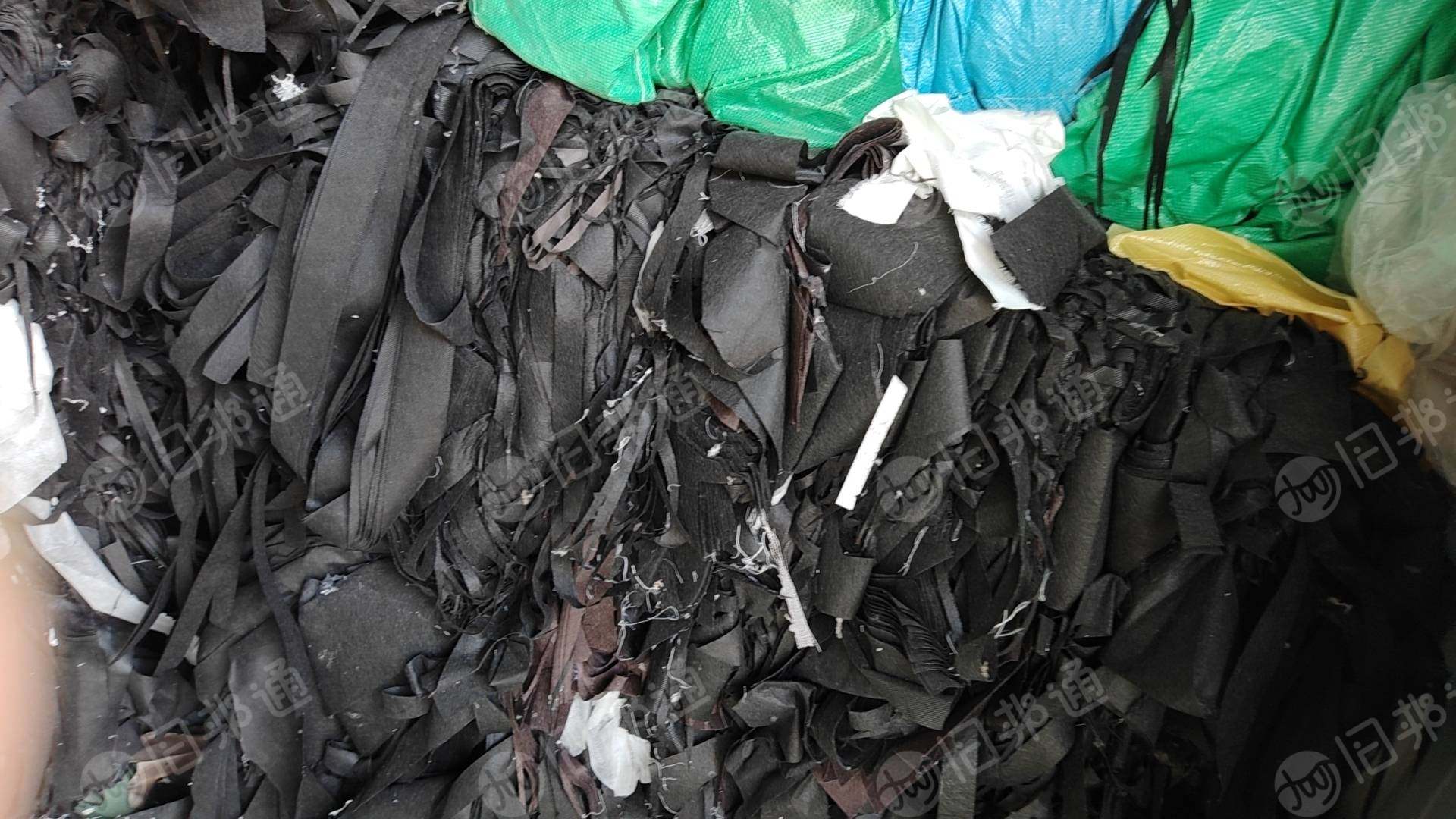 出售纯黑色无纺布毛料,不含钙粉