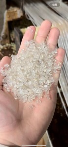 长期出售软质透明pvc颗粒，30多油