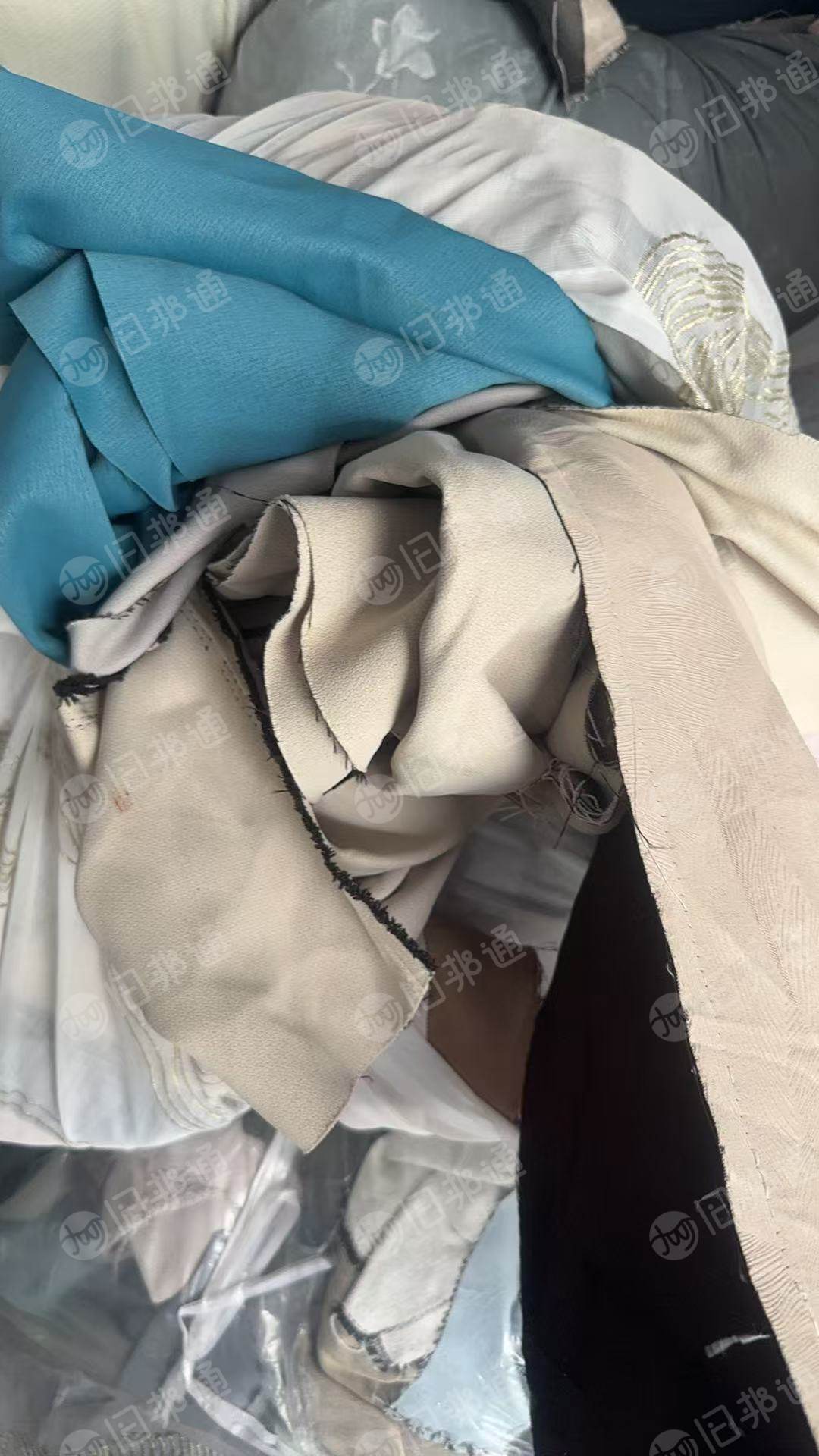 长期出售窗帘废布，涤纶废布，现货二十多吨