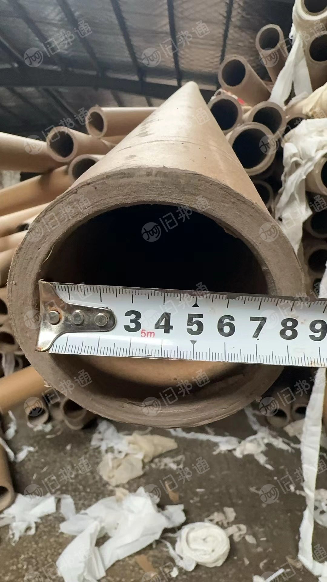 出售二手纸管,内径7.6cm,厚度1.2cm,长度2.8米