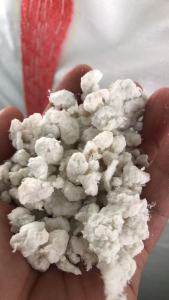 长期出售白色的涤纶丝泡料，水丝泡，现货200吨