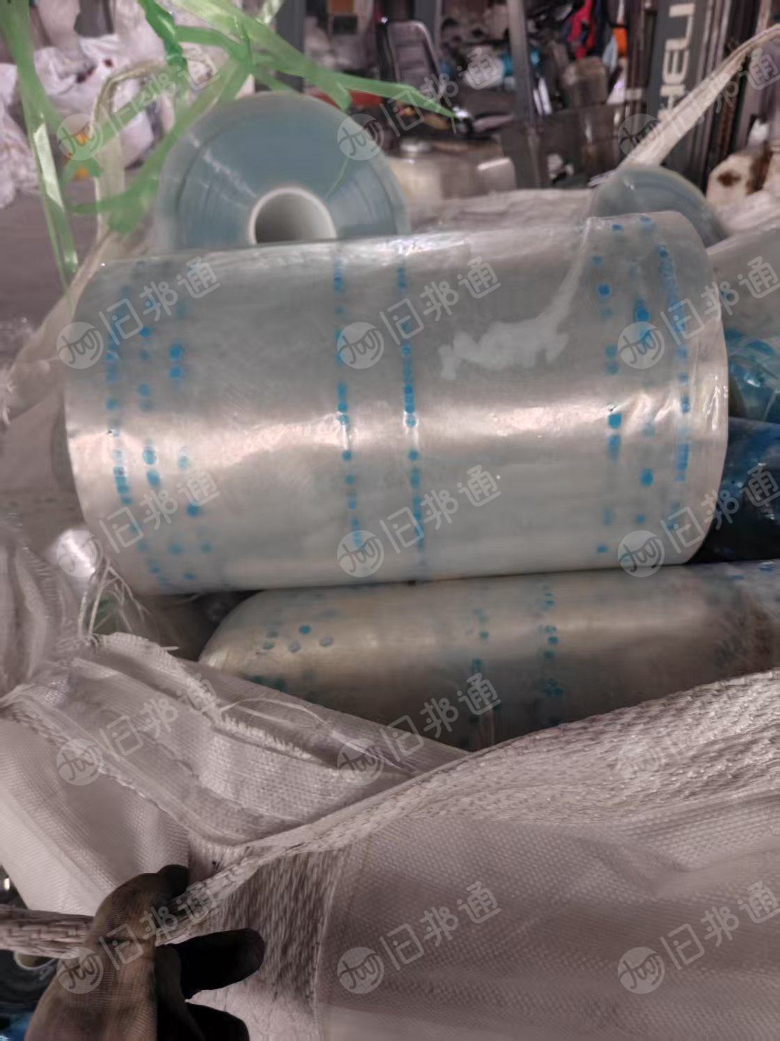 大量收小卷的透明pet胶水膜