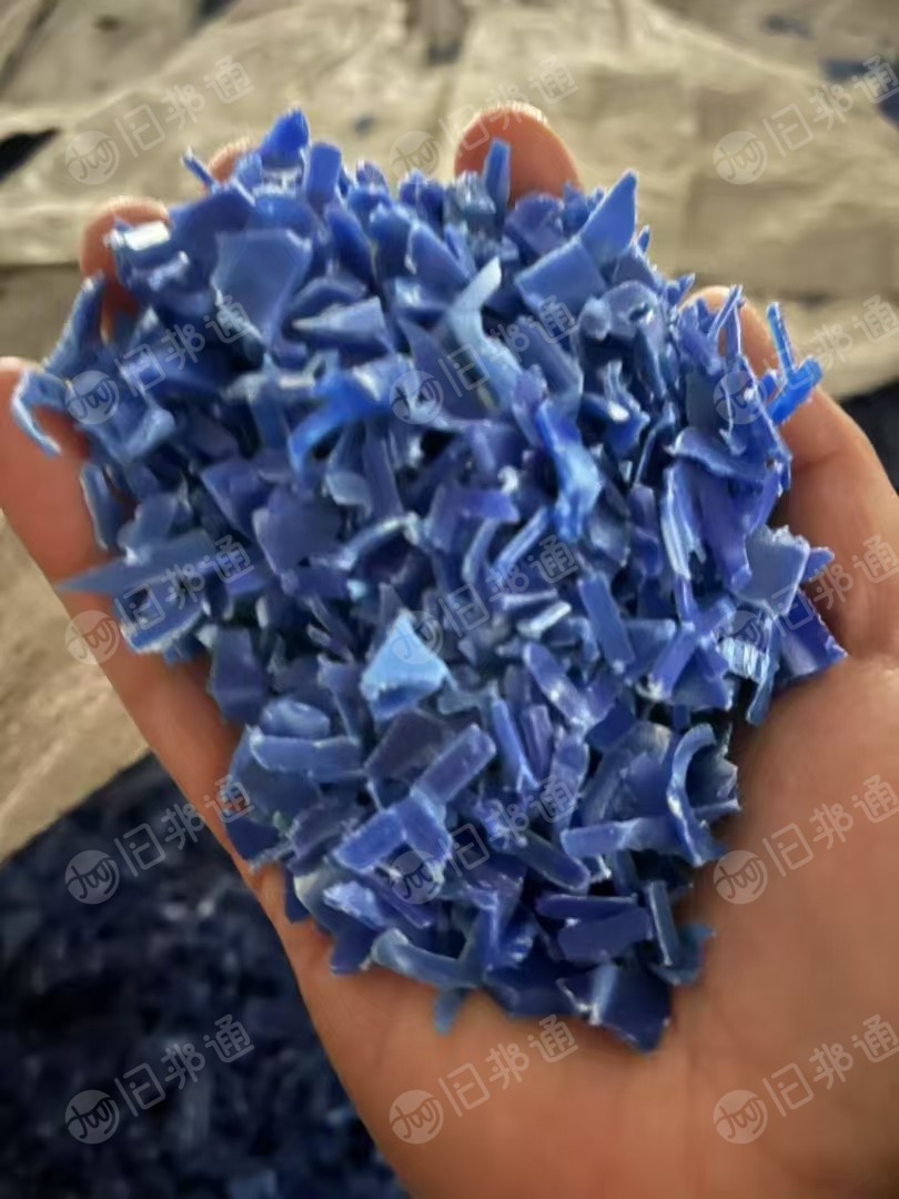 出售蓝色PP共聚破碎料，现货10吨