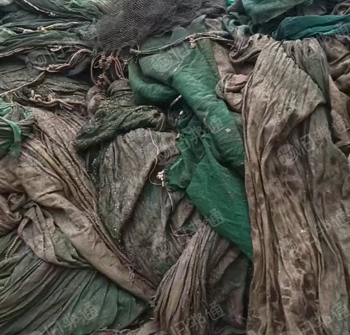 出售出售渔网，绿网，未清洗，现货有30吨，货在广东中山