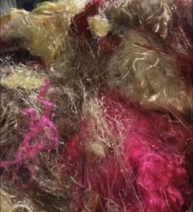 出售杂色PP废丝，丙纶废丝，现货有六七吨，货在福建泉州