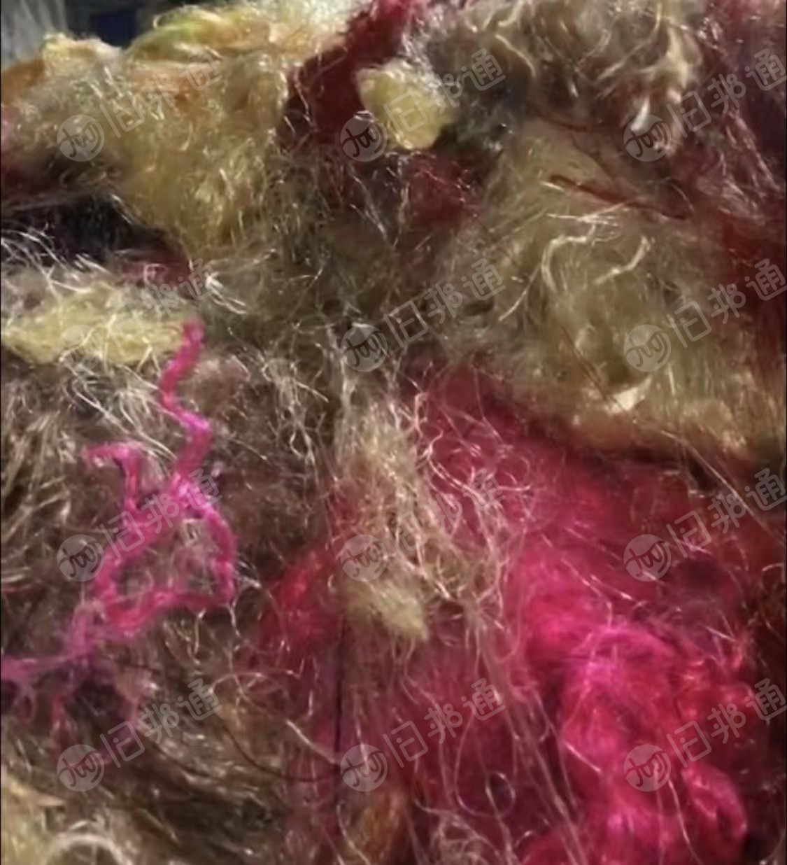 出售杂色PP废丝,丙纶废丝,现货有六七吨,货在福建泉州