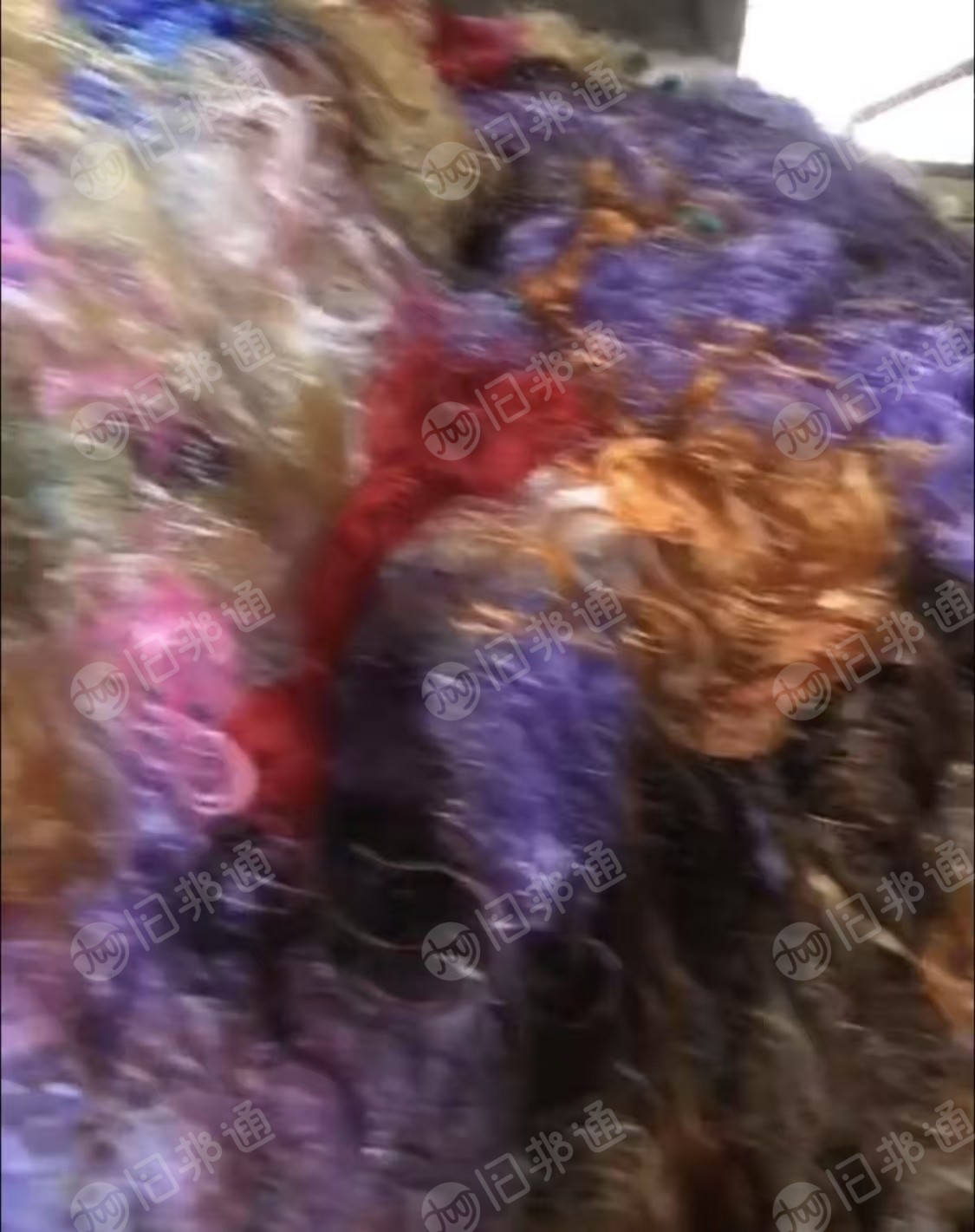 出售杂色PP废丝,丙纶废丝,现货有六七吨,货在福建泉州