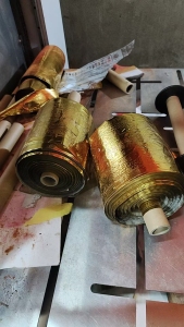 出售烫金膜卷筒料，打绳用