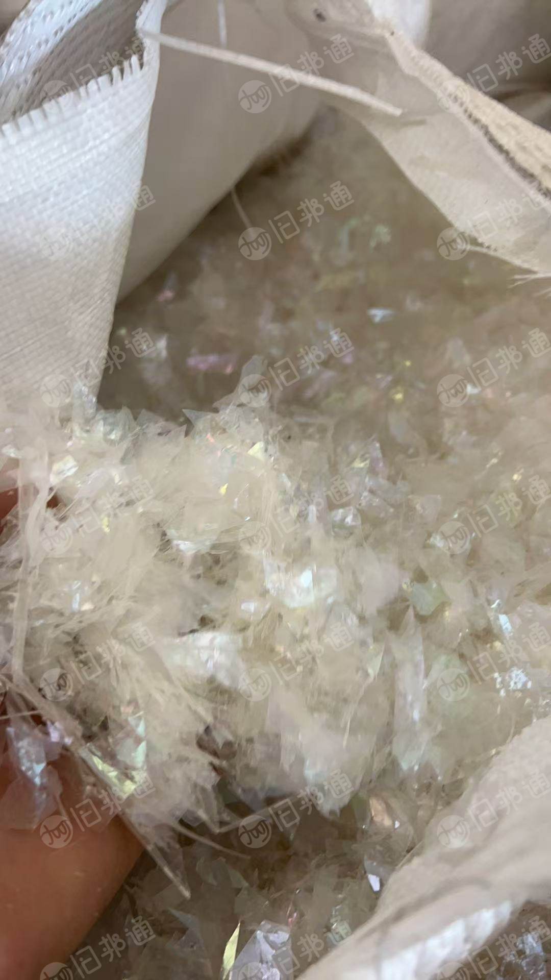 出售白色PET复PMMA破碎料,现货20吨,月供60吨,可以改性,化纤厂掺料用