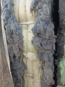 求购纺10支以上下来的黑色废棉，河北保定