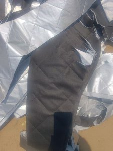 长期出售涤纶和丙纶复合的汽车坐垫料,现货40吨,厂在河南新乡