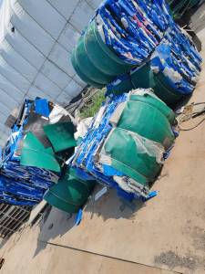 出售PP空心板破碎料，轻钙，蓝白色，每月几十吨