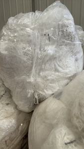 长期出售口罩绳子下脚料,涤氨废丝,涤氨丝,月供10吨左右