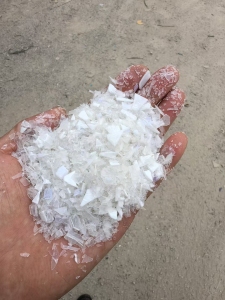 出售透明丙破碎料，蓝丙破碎料，直接上机注塑