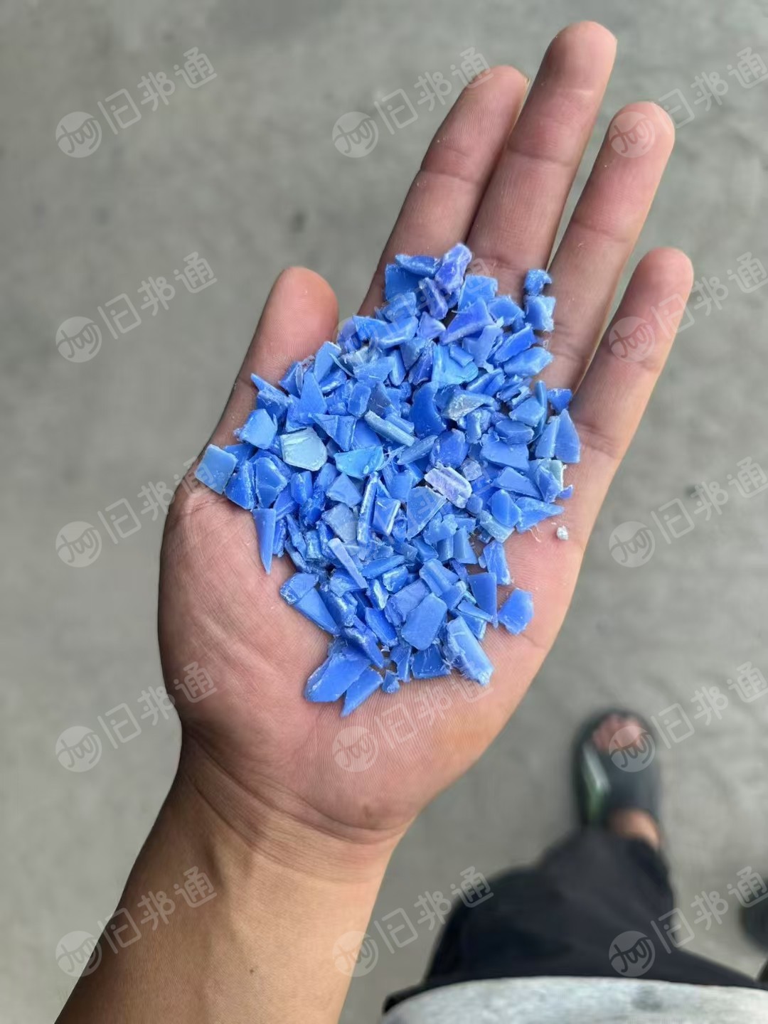 出售透明丙破碎料，蓝丙破碎料，直接上机注塑