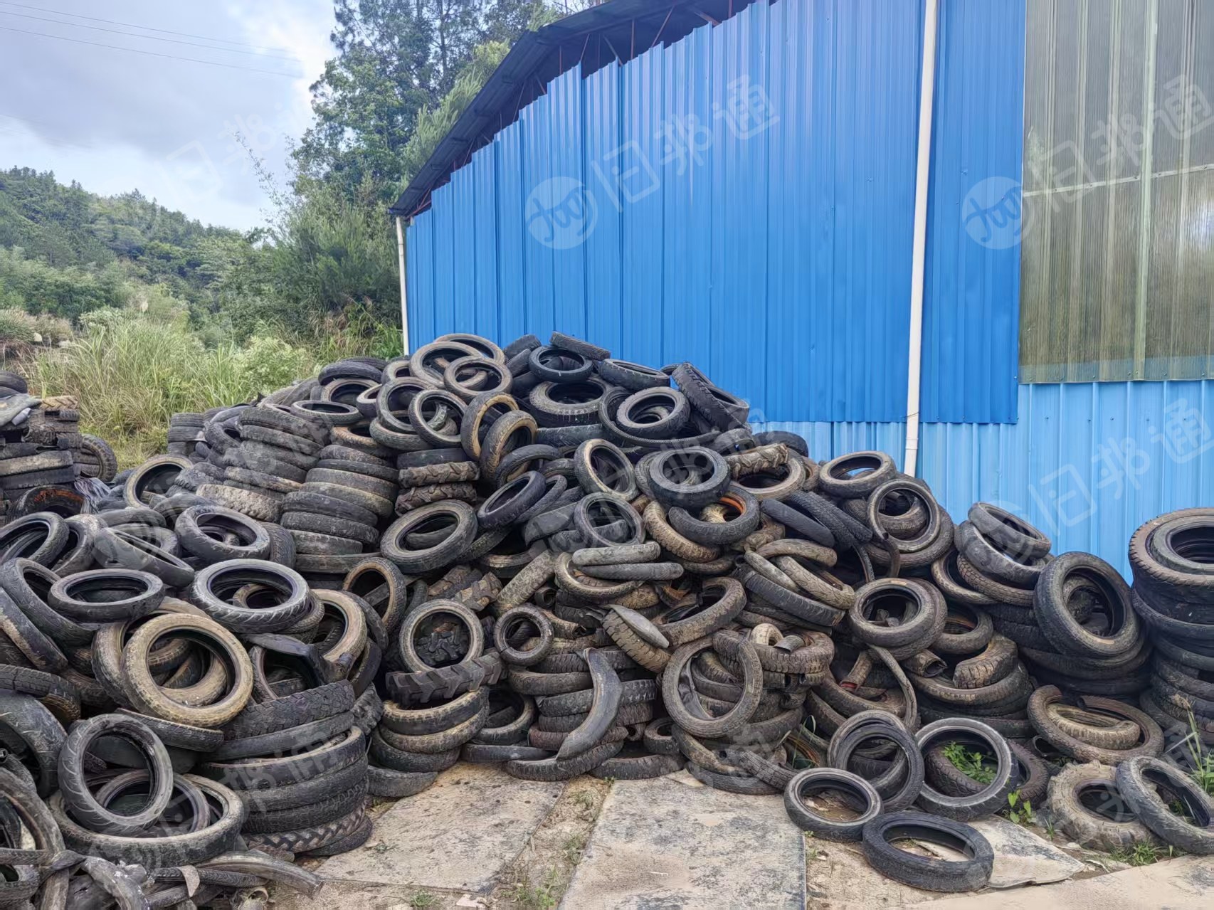  售电摩胎，橡胶废料，现货有十一二吨，货在福建南平